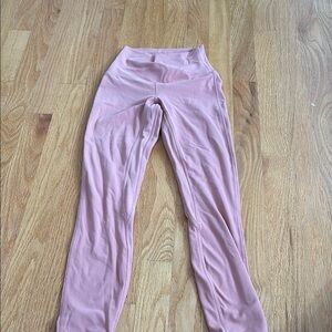 Lululemon Athletica Pink Leggings Stretchy Performance Wear